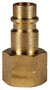 Dixon CJ2BF2-B 1/4" HI-FLO NIPPLE, 1/4" BSPP BRASS Body Material: BRASS Body Size: 1/4"